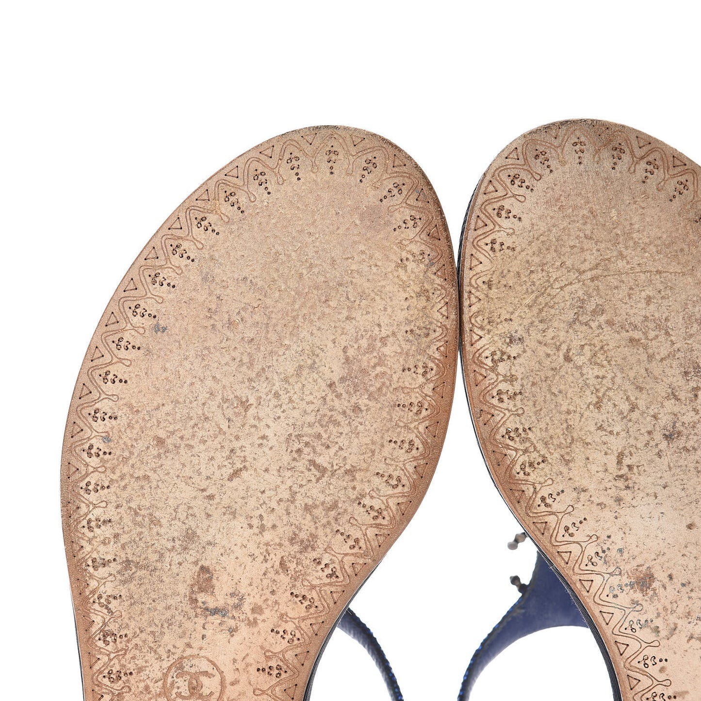 Glitter CC Thong Sandals 39.5 Dark Blue