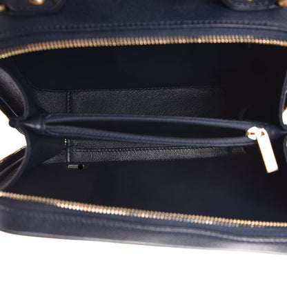 Chanel Caviar Quilted Medium CC Filigree Vanity Case Navy 5 of 7