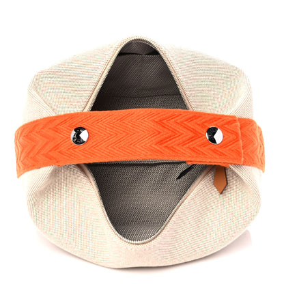 Hermes Canvas Small Bride-A-Brac Pouch Natural Orange 4 of 8