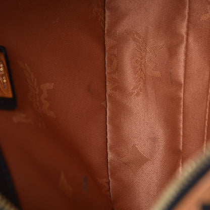 MCM Visetos Small Crossbody Bag Cognac Black 9 of 15