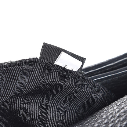 Prada Vitello Daino Shoulder Bag Black 9 of 9