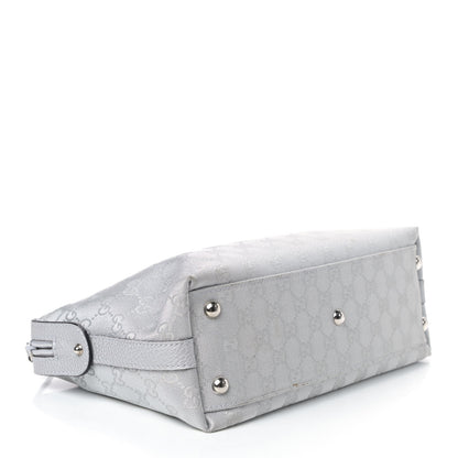 Gucci Monogram Small Boston Silver 3 of 4