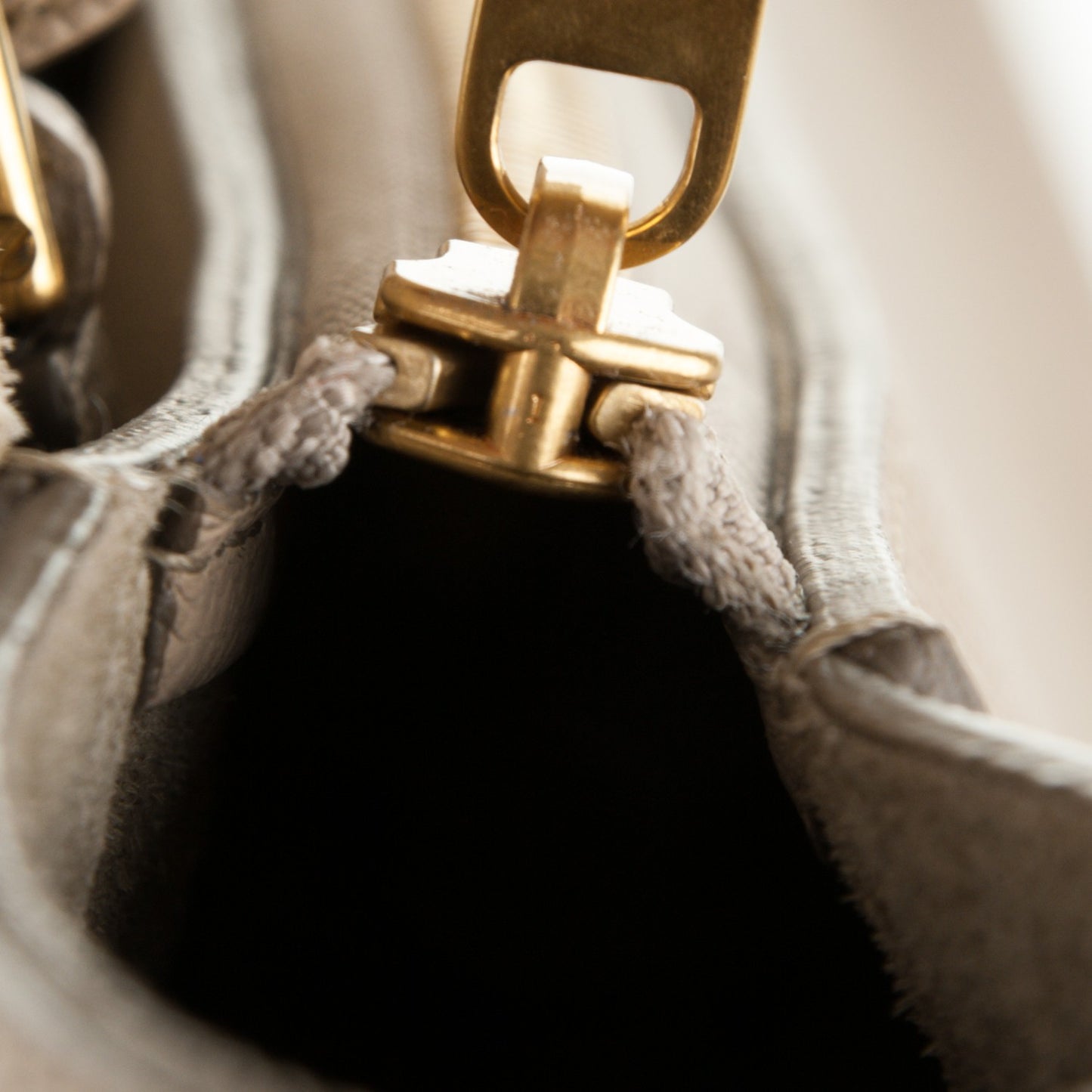 Grained Calfskin Mini Belt Bag Light Taupe