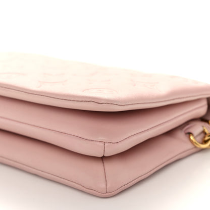 Louis Vuitton Lambskin Embossed Monogram Pochette Coussin Rose 9 of 9