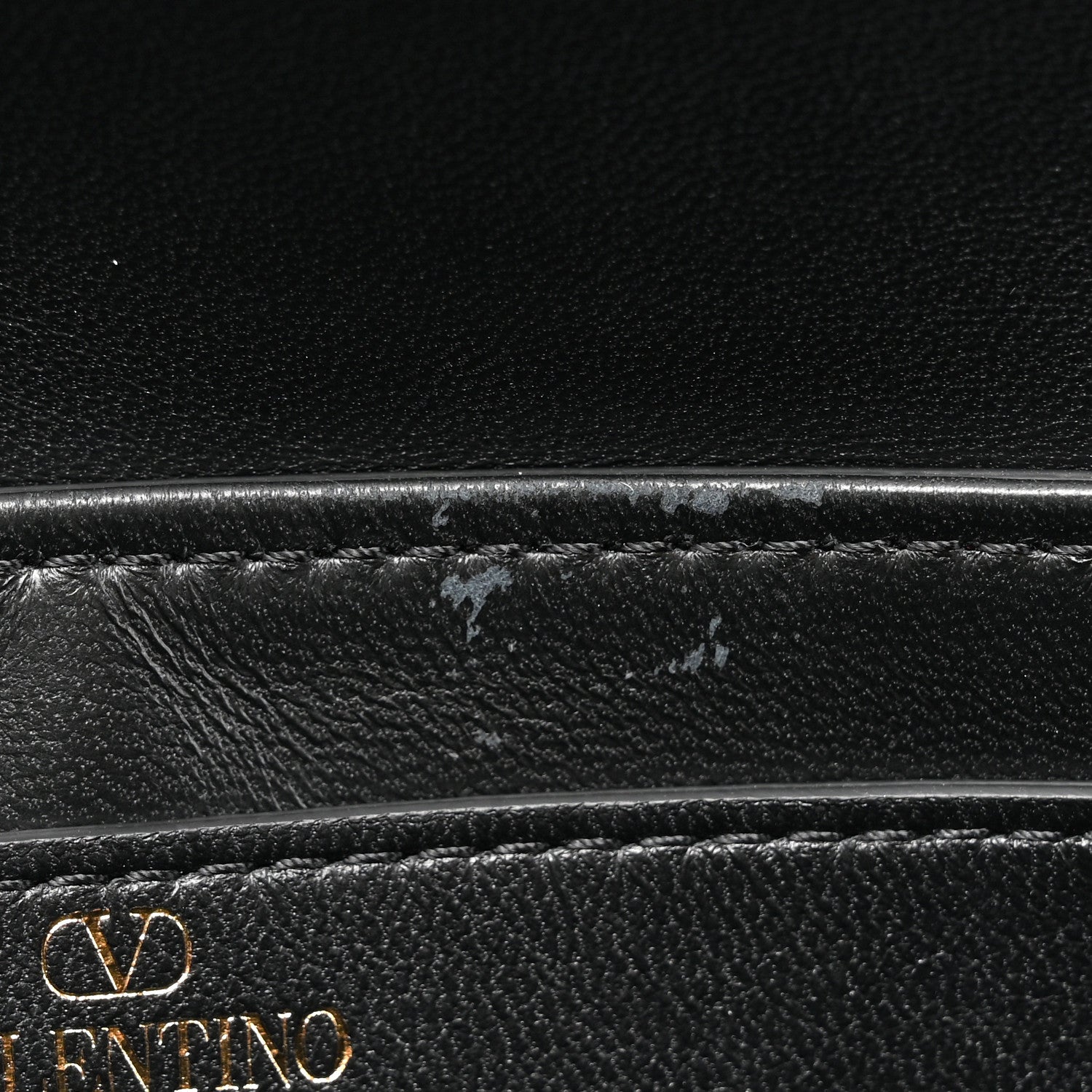 Valentino Garavani Brushed Calfskin Rockstud Flip Lock Chain Shoulder Bag Black 10 of 15