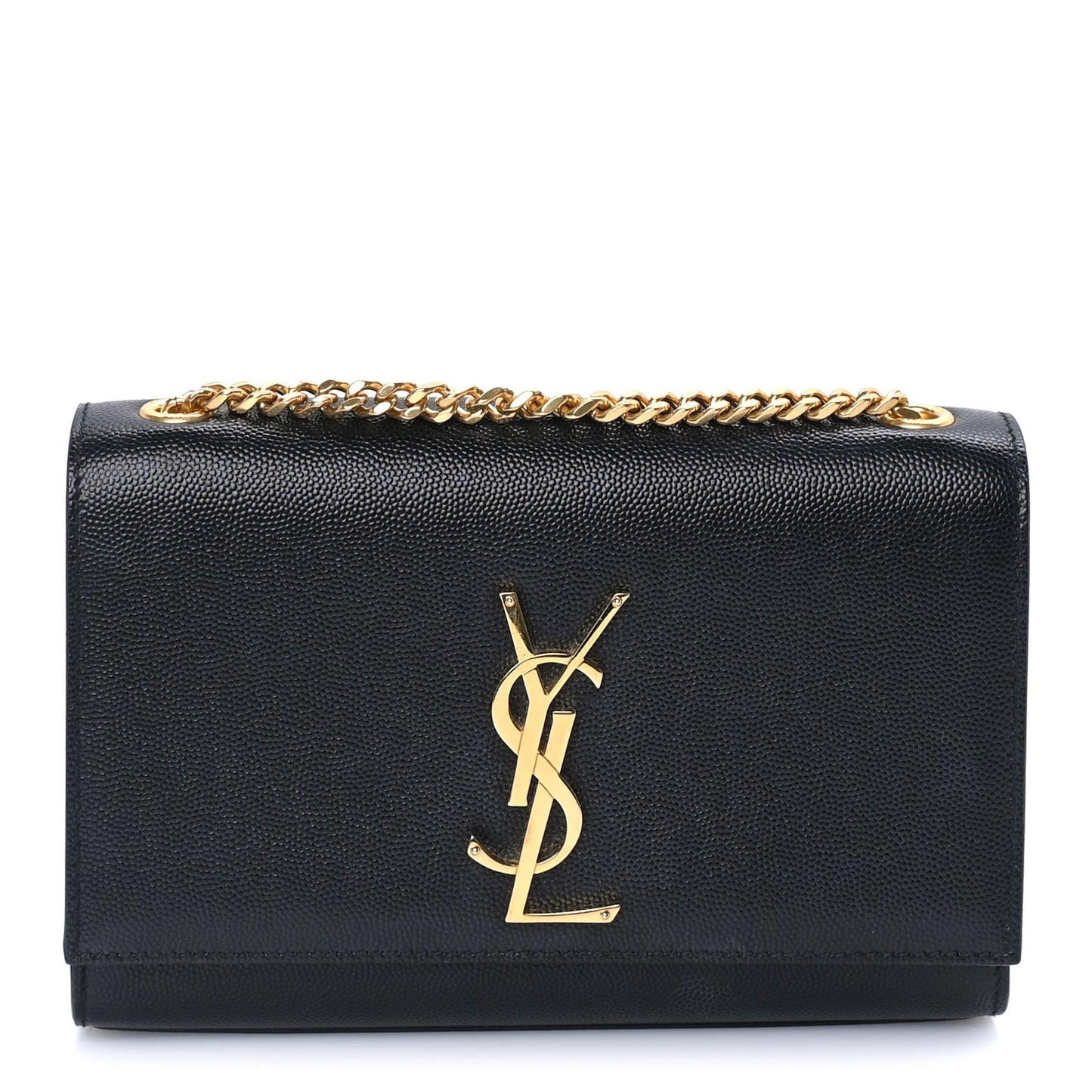 Grain De Poudre Medium Classic Monogram Kate Satchel  Black