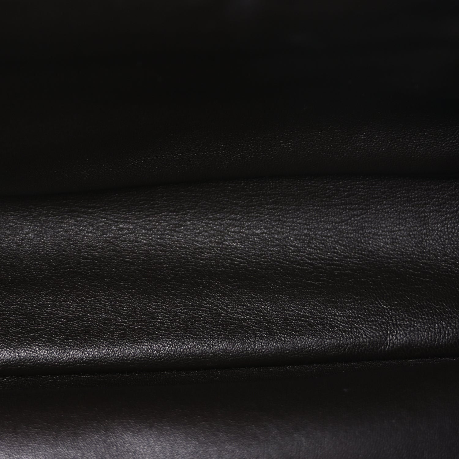 Celine Calfskin Pleated French Lock Clutch  Black 4 of 9