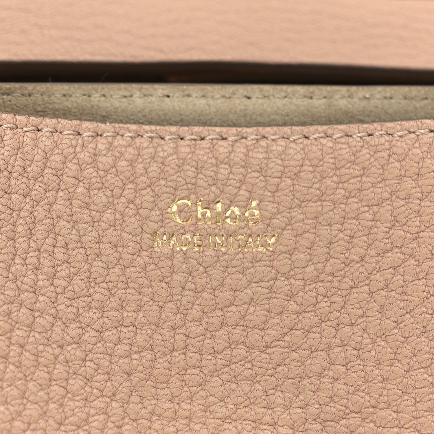 Chloe Grained Lambskin Drew Shoulder Bag Cement Pink 5 of 8
