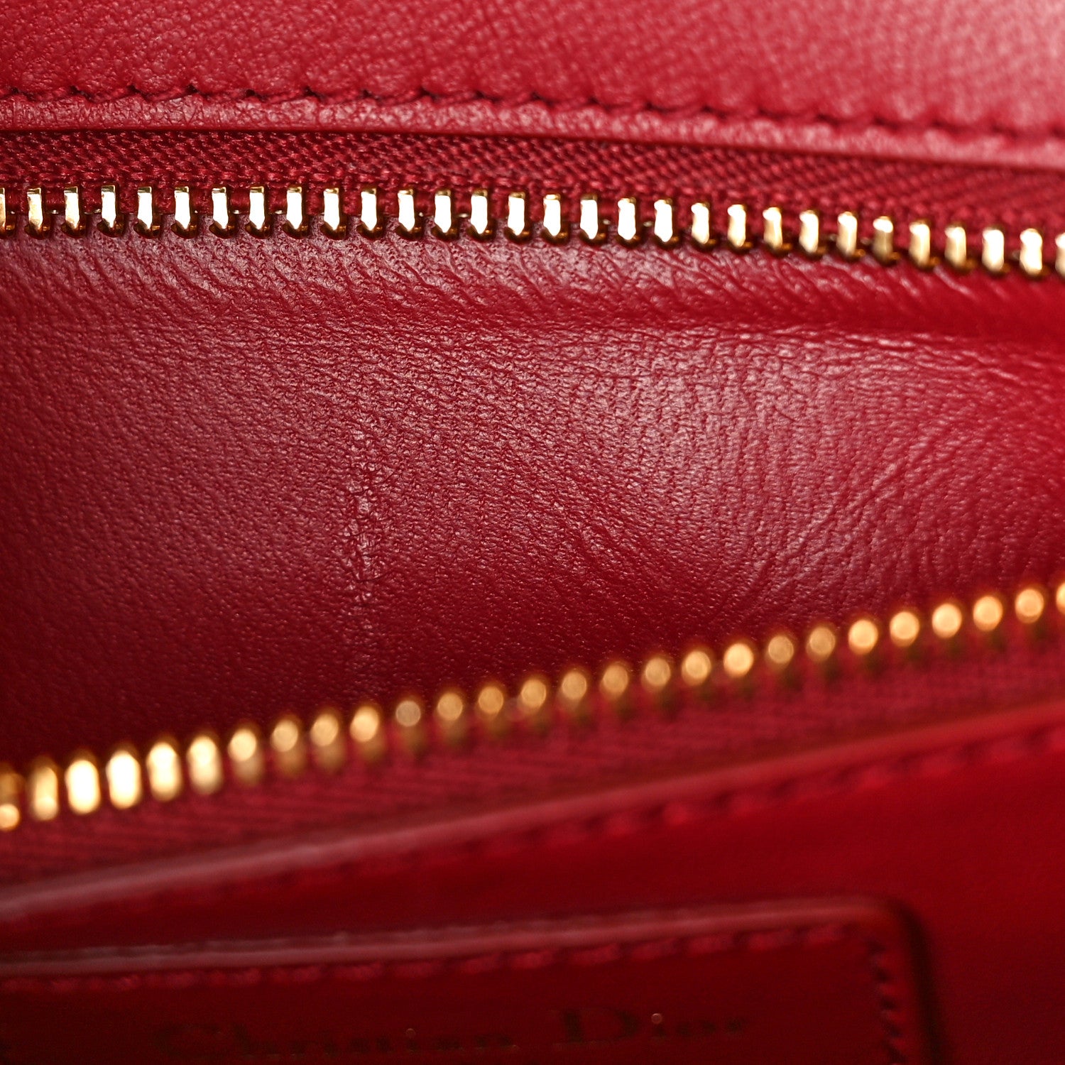 Christian Dior Smooth Calfskin 30 Montaigne Flap Bag Red 7 of 9