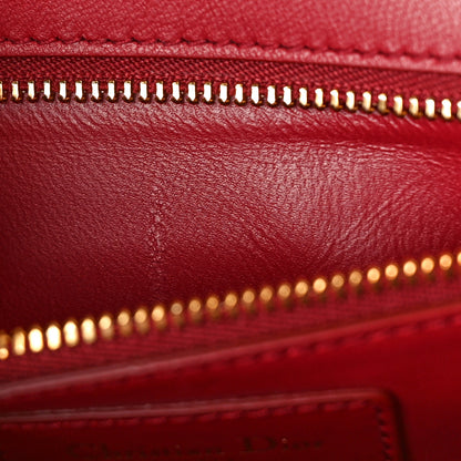 Christian Dior Smooth Calfskin 30 Montaigne Flap Bag Red 7 of 9