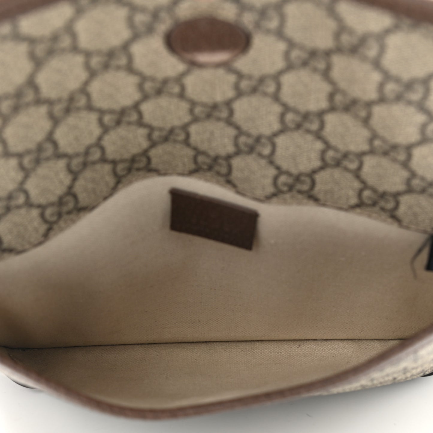 GG Supreme Monogram Neo Vintage Web Belt Bag Brown