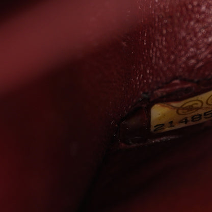 Chanel Lambskin Quilted Medium Double Flap Burgundy 8 of 13