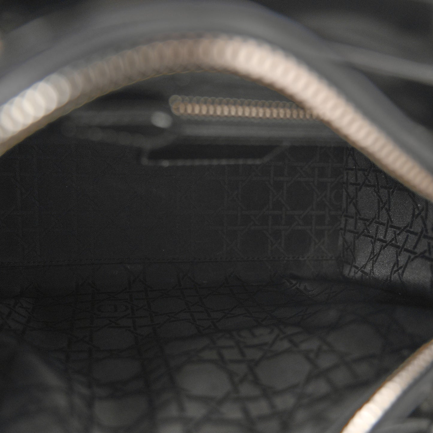 Patent Cannage Medium Lady Dior Black