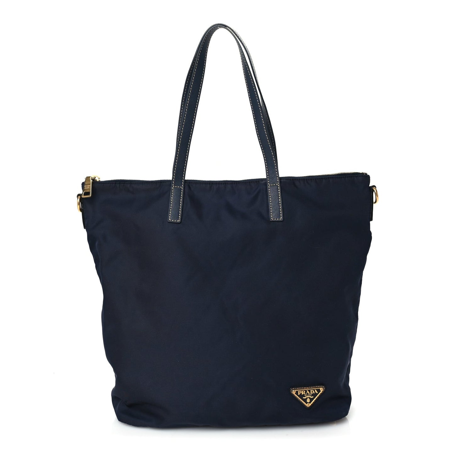 Tessuto Nylon Saffiano Tote Bag Navy