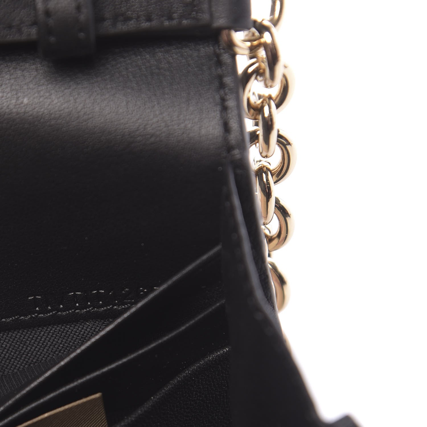 Burberry Calfskin House Check Henley Wallet On Chain Black 8 of 11
