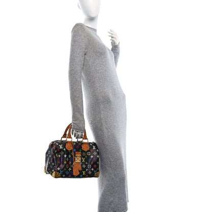 Louis Vuitton Monogram Multicolor Speedy 30 Black 2 of 7