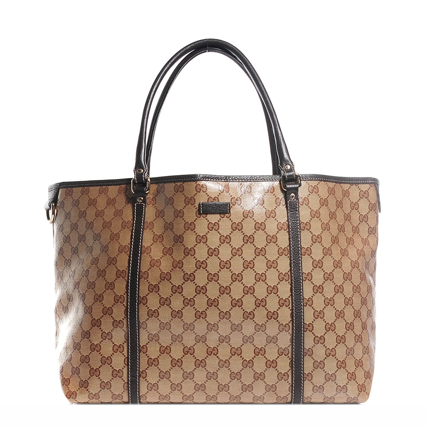 Crystal Monogram Large Joy Tote Beige Ebony Testa di Moro