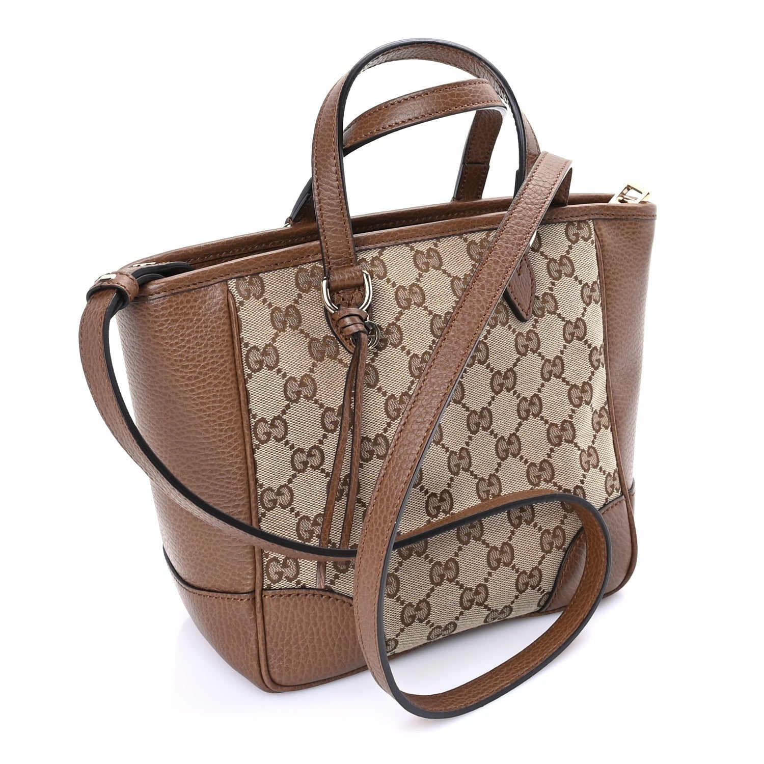 Gucci Monogram Small Bree Tote Beige Tabacco 2 of 8