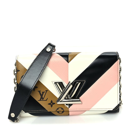 Louis Vuitton Epi Reverse Monogram Twist Chain Wallet Rose Ballerine 1 of 8