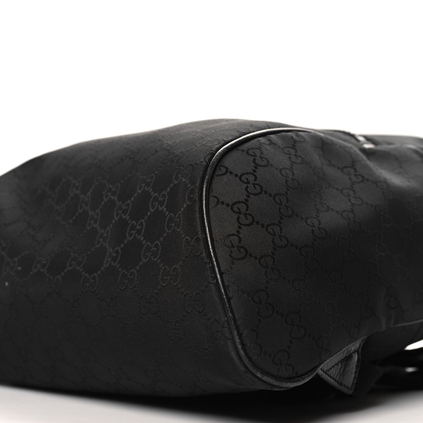 Nylon Monogram Slim Backpack Black