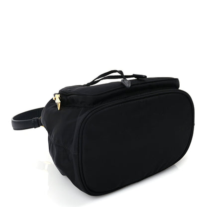 Prada Nylon Vela Saffiano Mini Bucket Crossbody Bag  Black 3 of 8