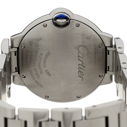Cartier Stainless Steel Diamond Bezel 36mm Ballon Bleu De Cartier Automatic Watch 4 of 6