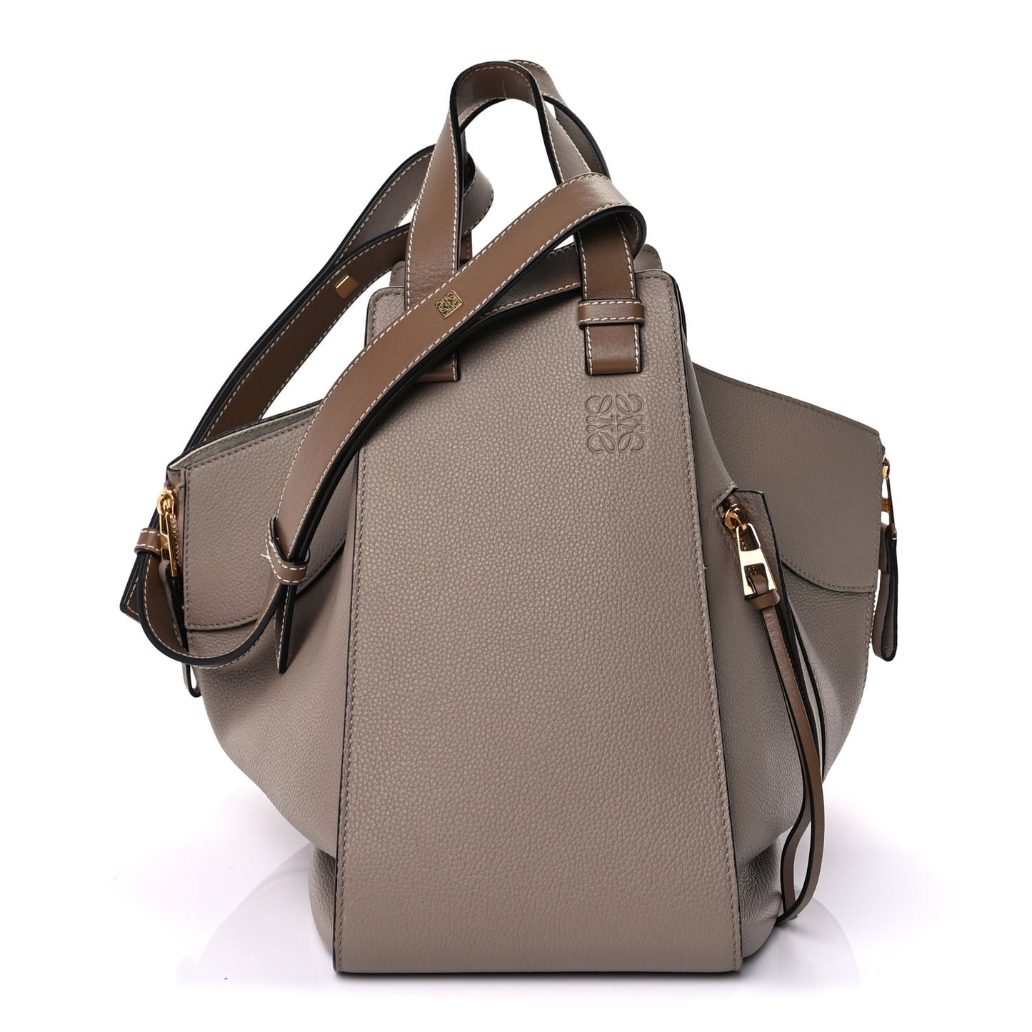 Calfskin Small Hammock Shoulder Bag Sand Mink
