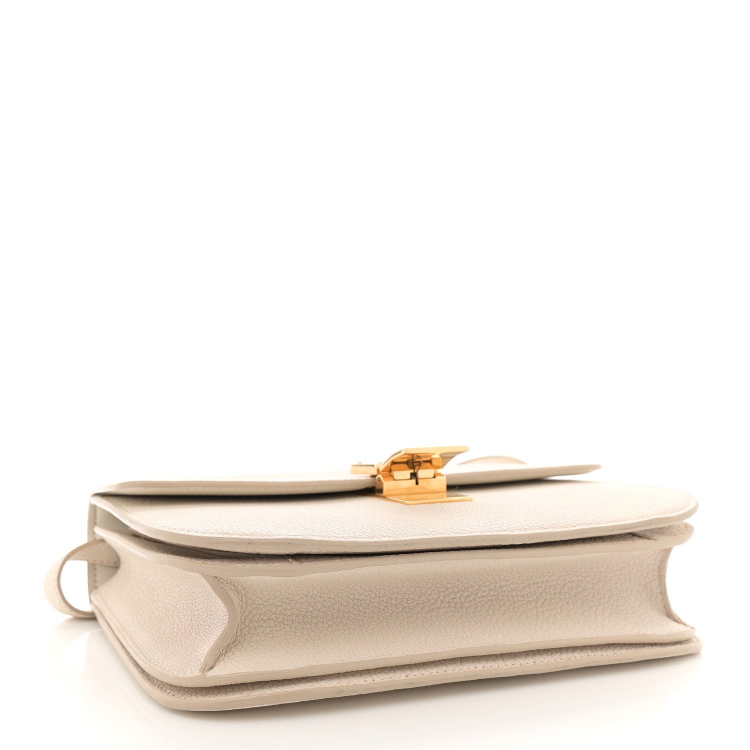 Celine Goatskin Medium Classic Box Flap Bag White 4 of 15