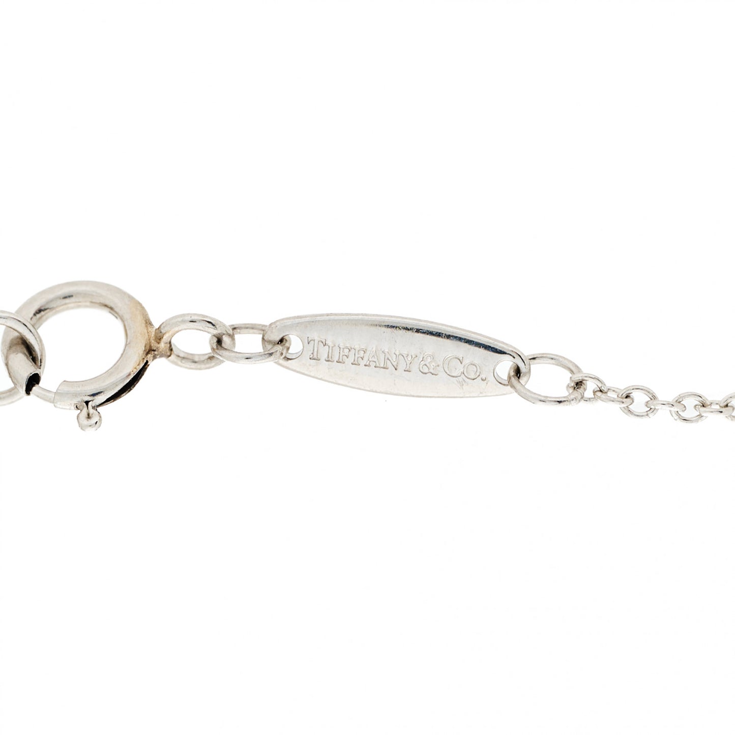 Platinum Diamond .17ct Elsa Peretti Diamonds by the Yard Pendant Necklace