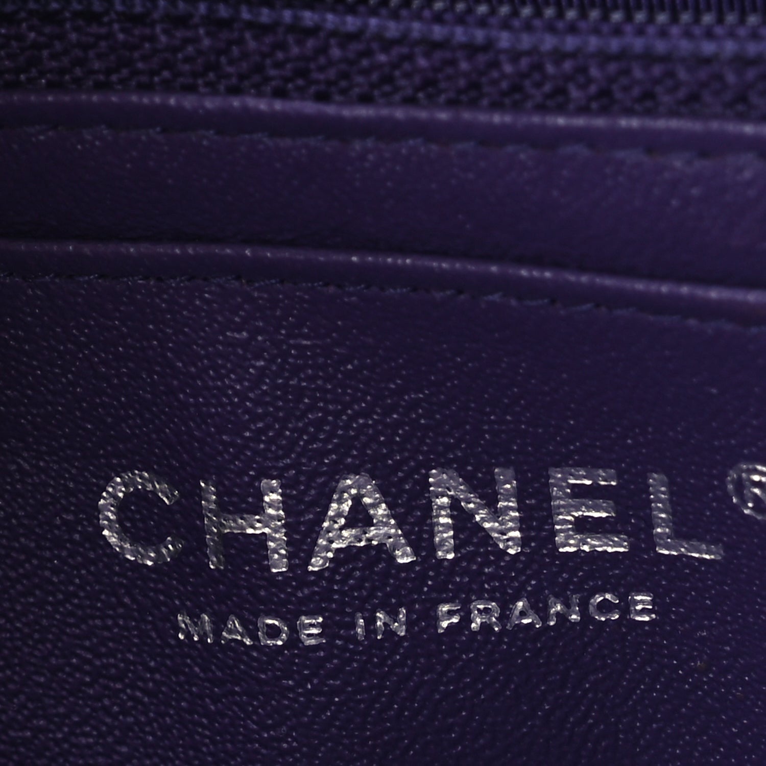 Chanel Lambskin Quilted Mini Rectangular Flap  Purple 5 of 9