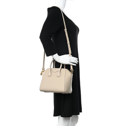 Givenchy Shiny Lord Calfskin Mini Antigona Natural Beige 2 of 13