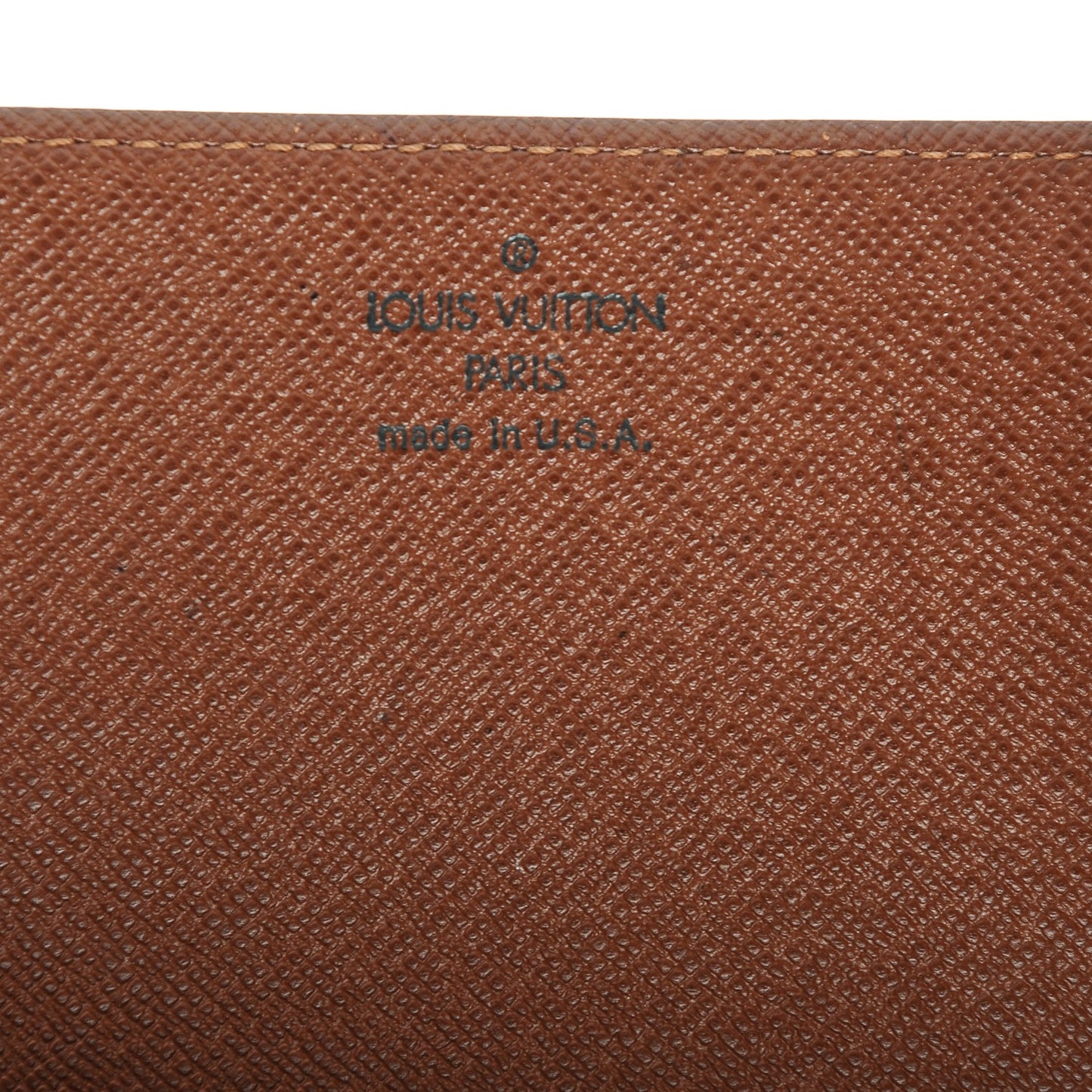 Monogram Simple Checkbook Holder Wallet Cover