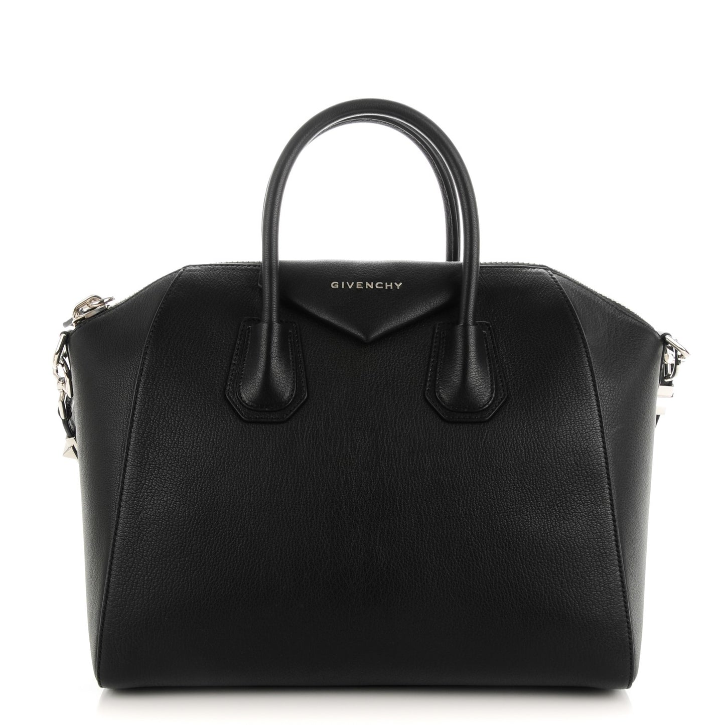 Sugar Goatskin Medium Antigona Black