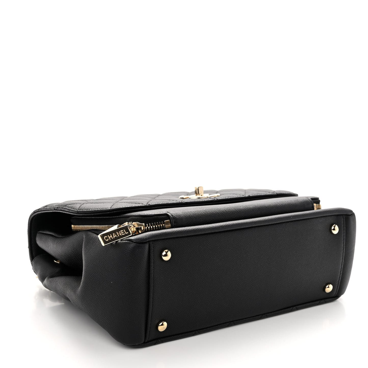 Caviar Quilted Large Business Affinity Flap Black