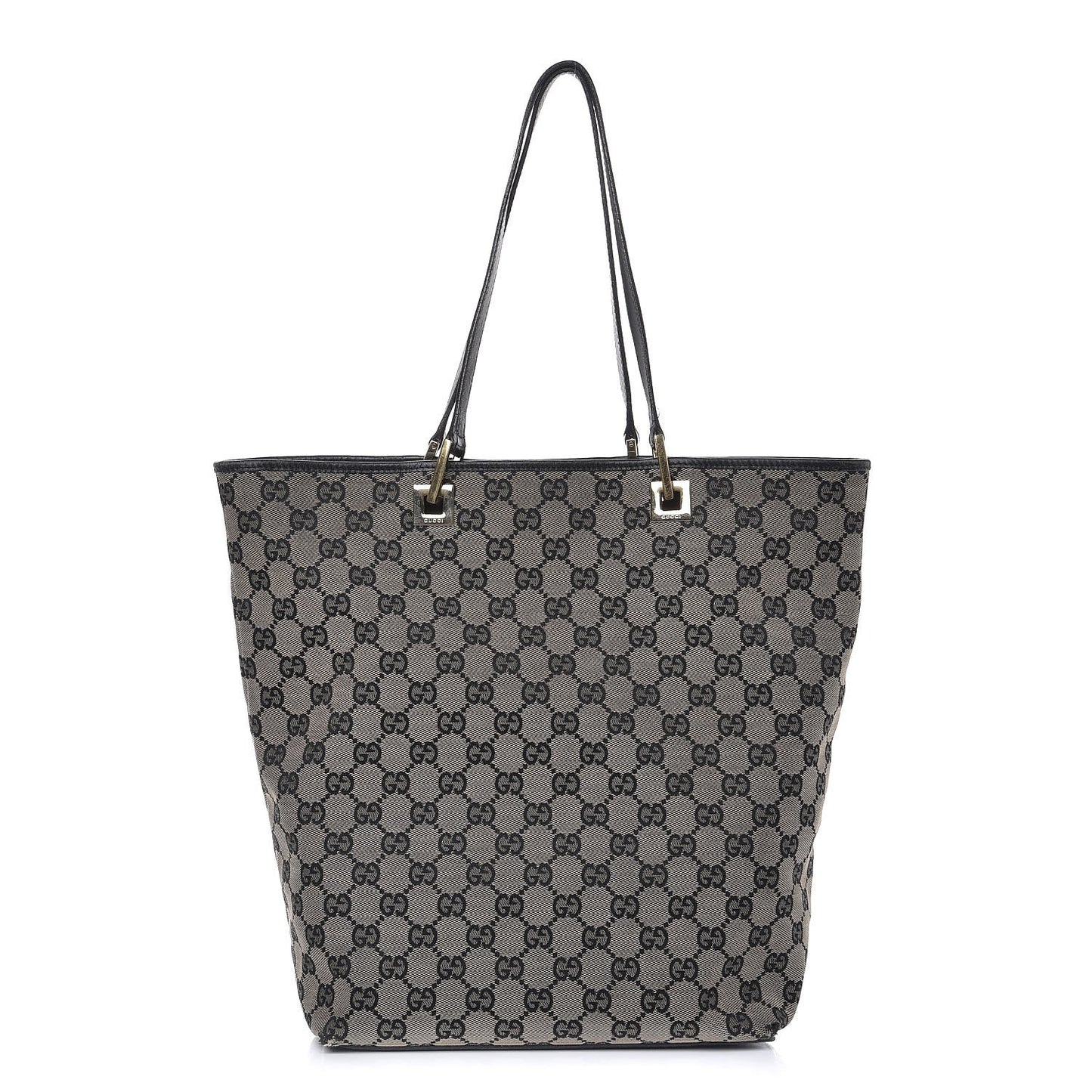 Monogram Large Bucket Tote Black
