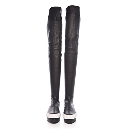 Givenchy Lambskin Platform Over The Knee Boots 37.5 Black 2 of 12