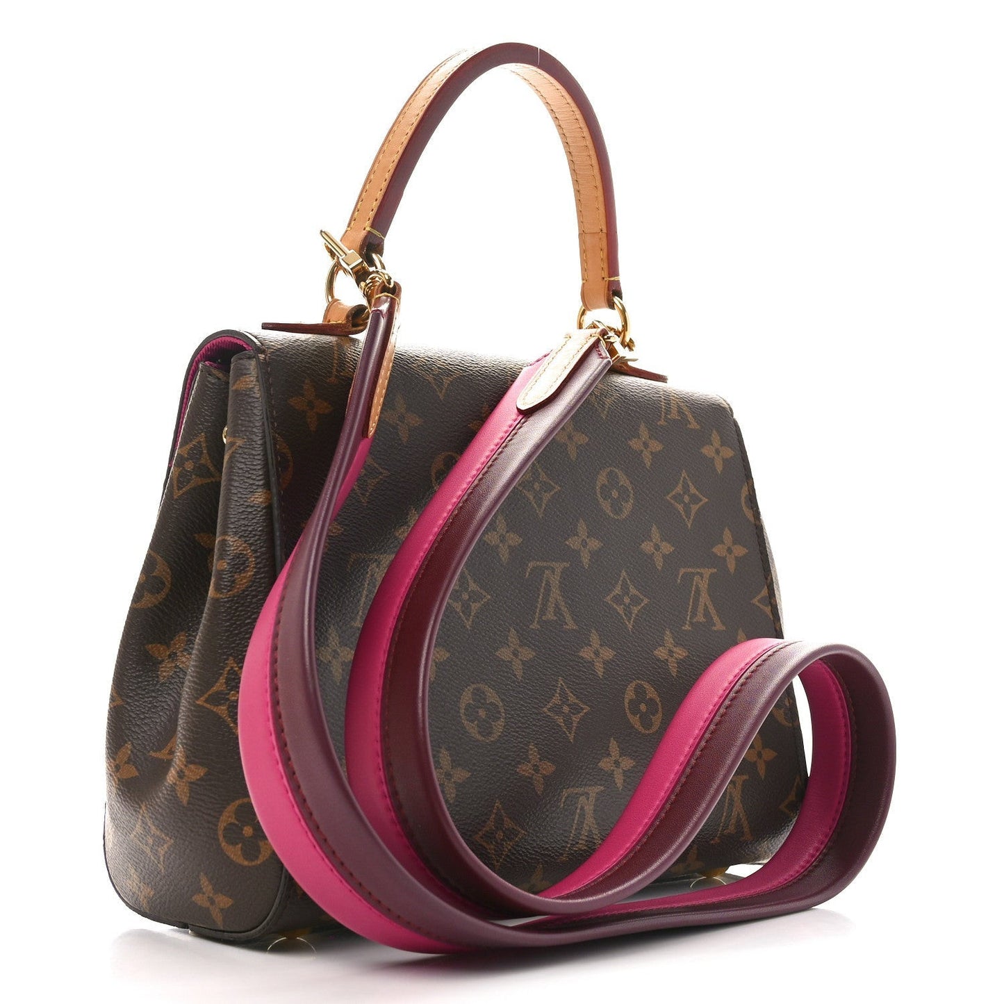Monogram Cluny BB Bordeaux Fuchsia