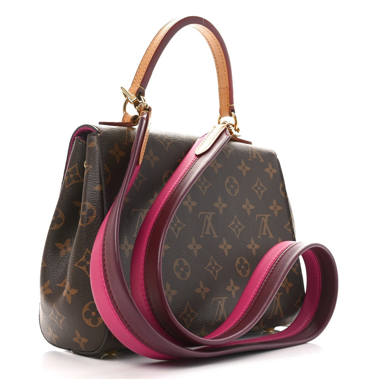 Louis Vuitton Monogram Cluny BB Bordeaux Fuchsia 3 of 7