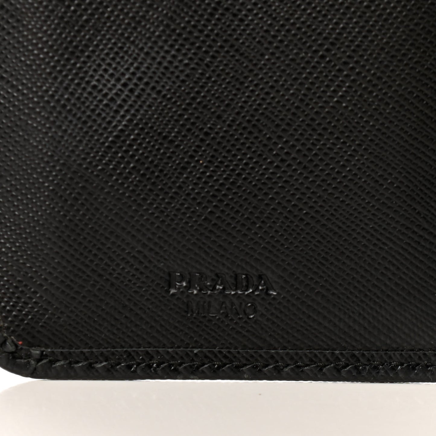 Saffiano Metal Compact Wallet Black