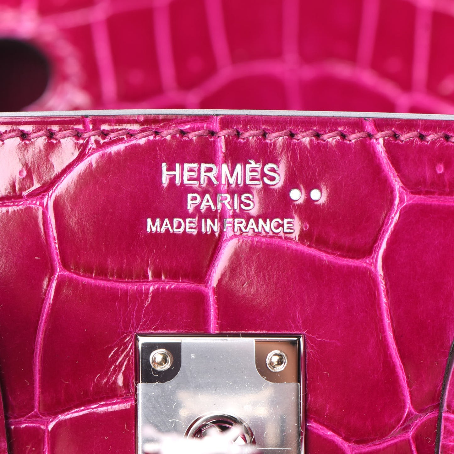 Shiny Niloticus Crocodile Birkin 25 Rose Scheherazade