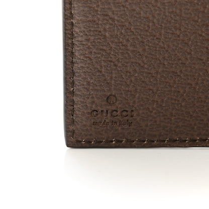 Gucci GG Supreme Monogram Web Ophidia French Flap Wallet Beige New Acero 6 of 8