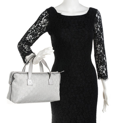 Gucci Monogram Small Boston Silver 2 of 7