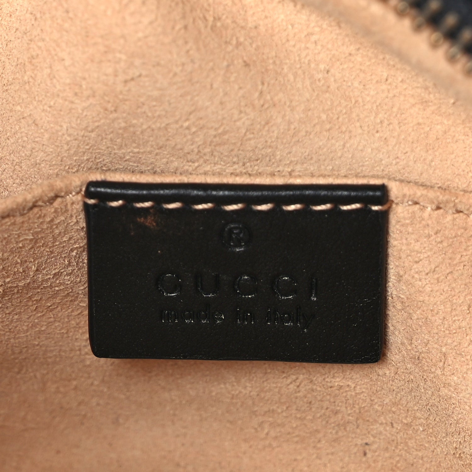 Gucci Calfskin Matelasse Mini GG Marmont Chain Shoulder Bag Black 5 of 8