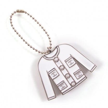 Chanel Pearl Enamel Blazer Jacket Charm 1 of 4
