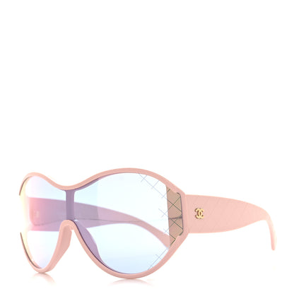 Chanel Acetate Shield Sunglasses 71476 Pink 1 of 7