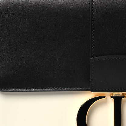 Christian Dior Box Calfskin Tri-Color 30 Montaigne Flap Bag Navy Blue White Red 8 of 17