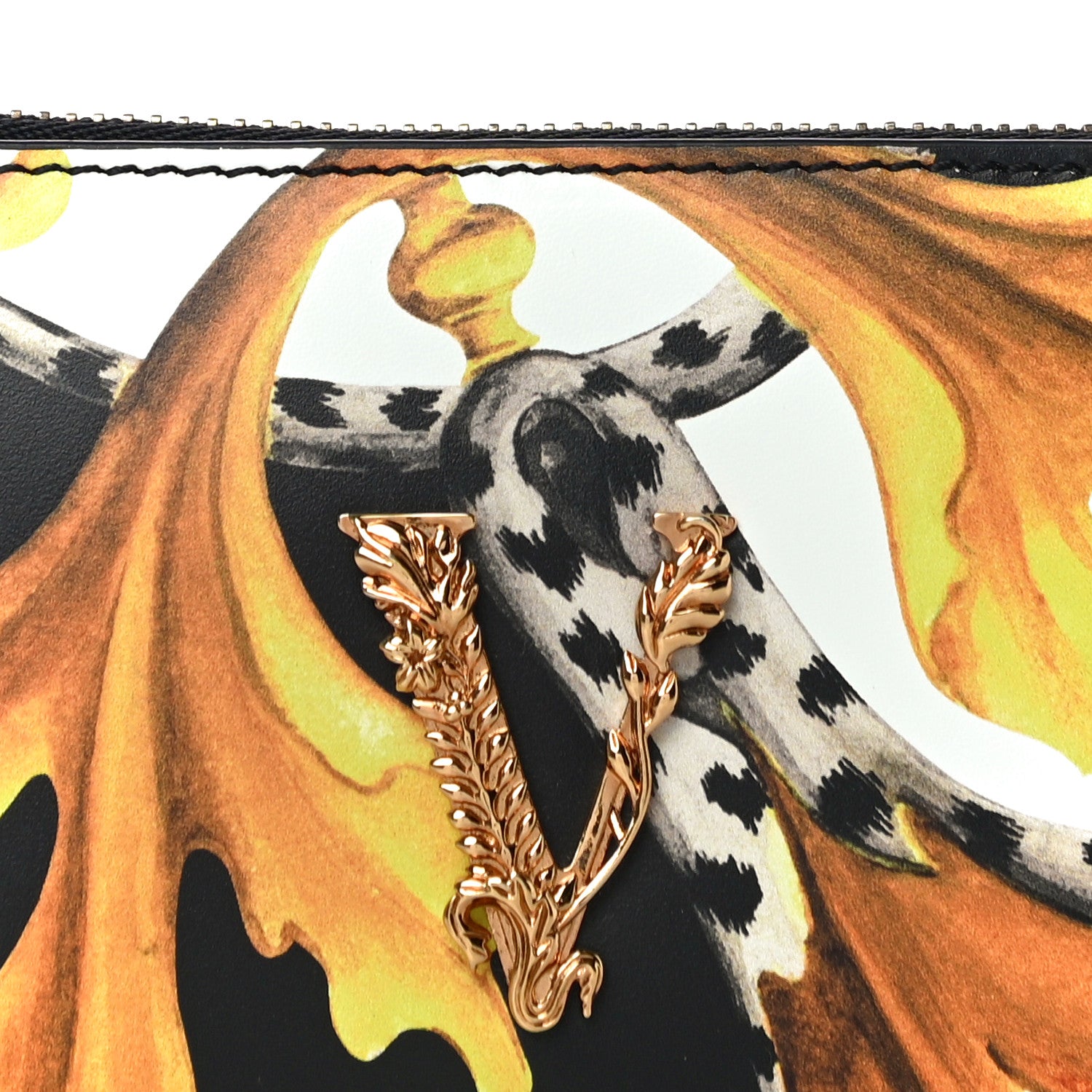 Versace Nappa Virtus Zip Pouch Card Holder 7 of 10