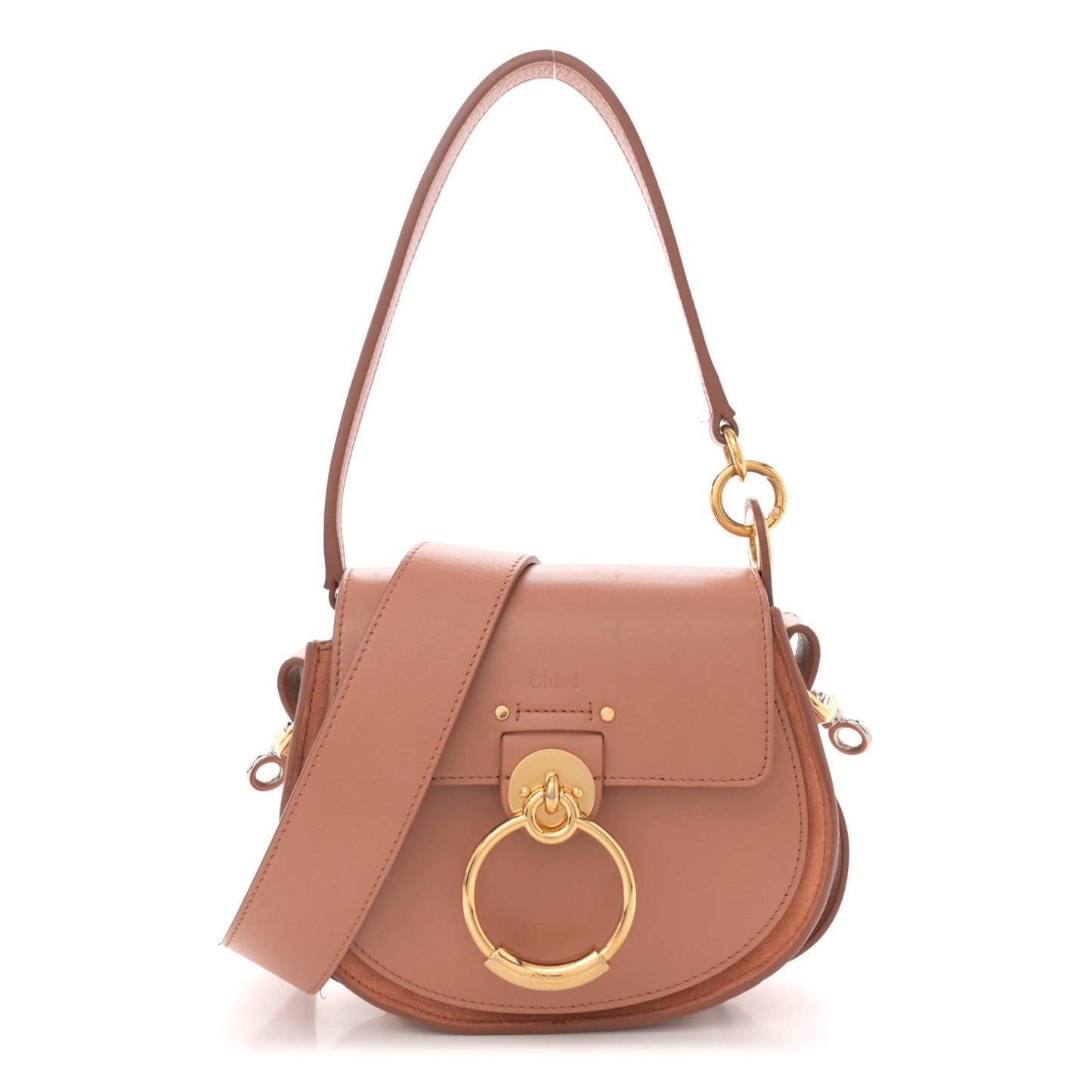 Calfskin Small Tess Bag Muted Brown