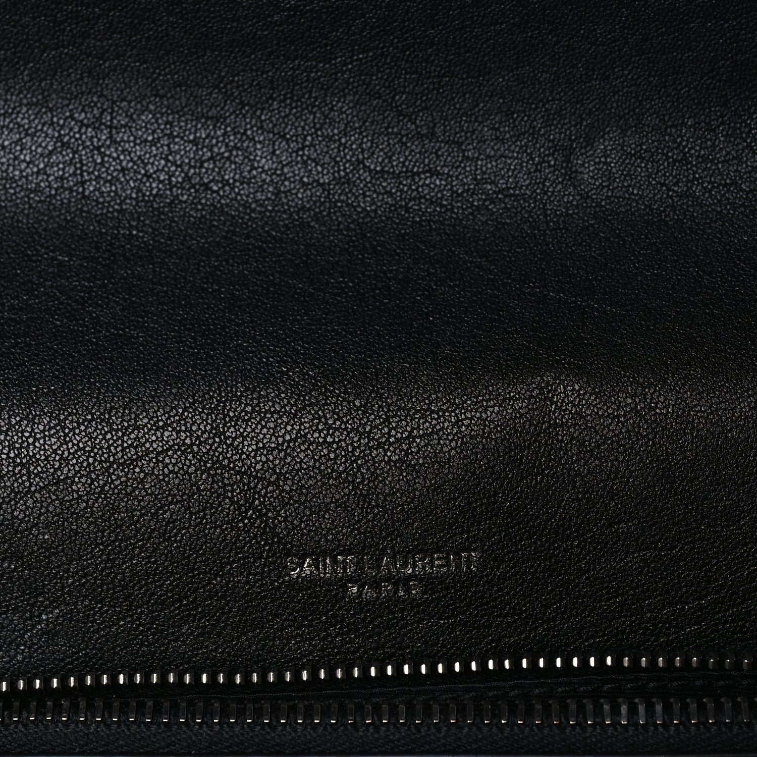 Saint Laurent Sheepskin Matelasse Chevron Monogram Medium College Bag  Black 5 of 8