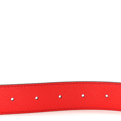 Louis Vuitton Monogram 30mm LV Initiales Reversible Belt 80 32 Coquelicot 3 of 5